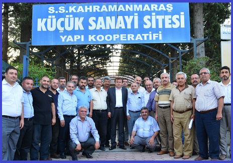 Kahramanmara Bykehir Belediye Bakan Fatih Mehmet Erko, Kk Sanayi Sitesi Kooperatifini ziyaret ederek ynetimle bir araya geldi.