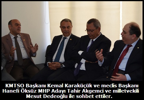 Kahramanmara Ticaret ve Sanayi Odas Bakan Kemal Karakk, Meclis Bakan Hanifi ksz ve Ynetim Kurulu yeleri Milliyeti Hareket Partisine ade-i ziyarette bulundular. 