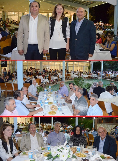 Prof. Tahir Akgemci, Yusuf Temizkan ve Av. Neslihan Koca Nergiz, iftar sofrasnda dostlaryla bir araya geldiler. 