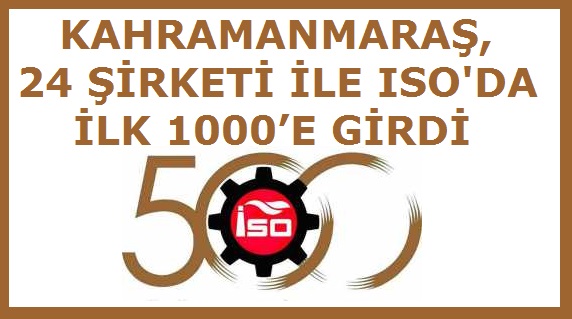 KAHRAMANMARA, 24 RKET LE ISO'DA LK 1000E GRD